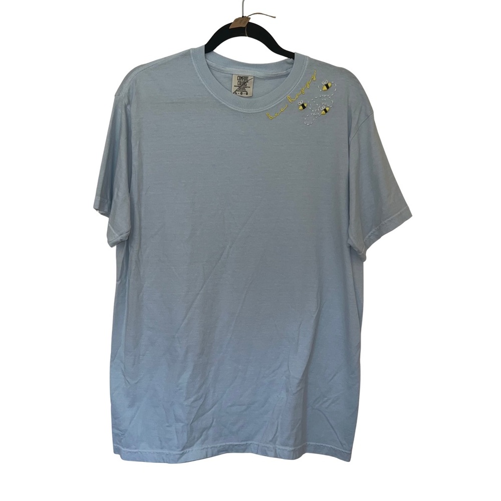 Light Blue Graphic Men's T-Shirt